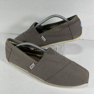 TOMS Classic Alpargata Slip-Ons - Men’s Size 11 - Gray Canvas